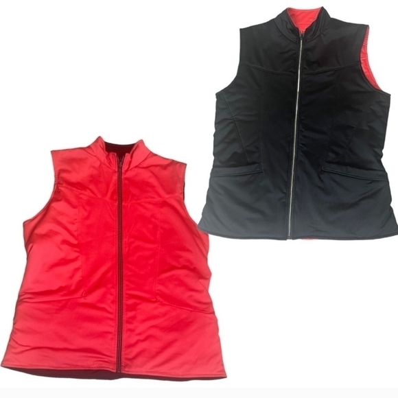 Tail Jackets & Blazers - Tail Reversible Golf Vest Black Pink Activewear Small